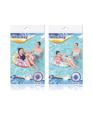 Bouée gonflable Bestway Ø 91 cm Multicouleur – BESTWAY (Bouee - Brassard - Flotteur - Gonflable De Securite Enf) | STORE PRO SHOP 