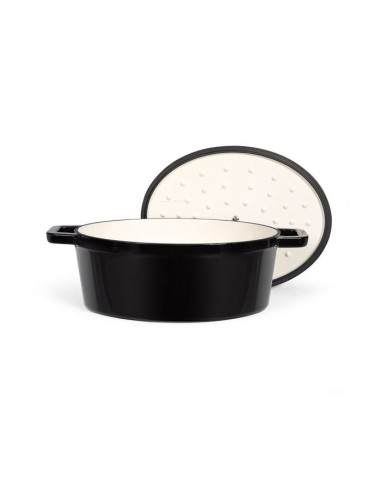Cocotte ovale - LIVOO - MEP129N - 4,5 L - Fonte émaillée - Couvercle avec picots - Tous feux - 29 x 22 cm – LIVOO (Cocotte) | STORE PRO SHOP 