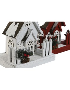Décorations de Noël Home ESPRIT Blanc Rouge 27 x 18 x 56 cm (2 Unités) 2