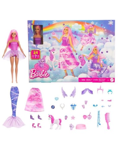 Barbie - Calendrier de l'Avent - Avec poupée mode et 24 surprises - Barbie - JFL66 – BARBIE (Calendrier De L'avent) | STORE PRO SHOP 