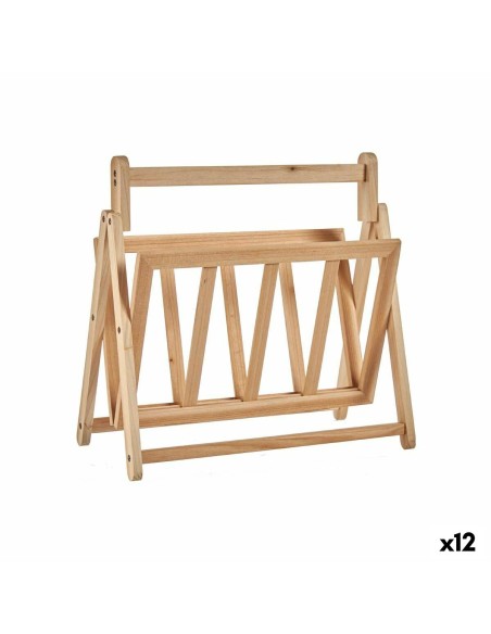Porte-revues Marron Bois 30 x 37,5 x 36,5 cm (12 Unités)
