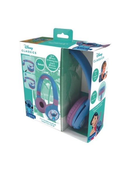 Casque 2 en 1 Disney STITCH Bluetooth et Filaire – LEXIBOOK (Casque Audio Enfant) | STORE PRO SHOP 