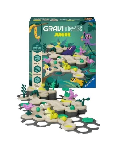 Gravitrax Junior - Starter Set My Jungle 97 pieces - Circuit de billes - Jeu de construction créatif - Ravensburger - Des 3 an – RAVENSBURGER (Circuit De Bille) | STORE PRO SHOP 