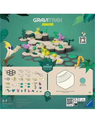 Gravitrax Junior - Starter Set My Jungle 97 pieces - Circuit de billes - Jeu de construction créatif - Ravensburger - Des 3 an – RAVENSBURGER (Circuit De Bille) | STORE PRO SHOP 