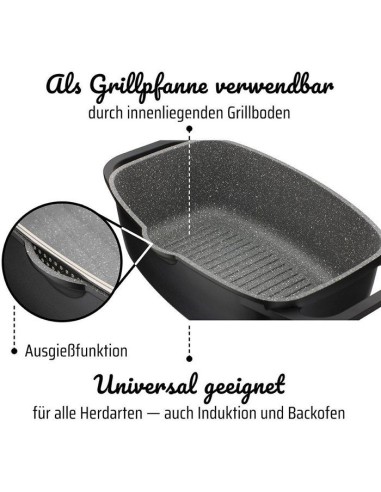GSW Cocotte a induction Gourmet Granit - 6 l – GSW (Cocotte) | STORE PRO SHOP 