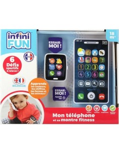 Téléphone et Montre - KD - Mon Téléphone et sa Montre Fitness - Imitation réaliste pour les tout-petits 2