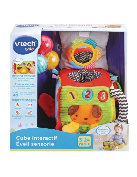 Jouet d'éveil sensoriel VTECH BABY - Cube interactif tout doux en tissu - Mixte - Des 3 mois – VTECH BABY (Cube Eveil) | STORE PRO SHOP 