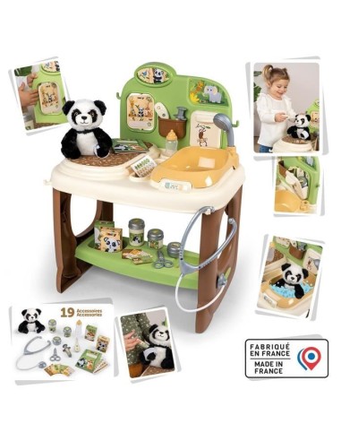 Smoby - Centre Vétérinaire Zoo - 1 peluche Panda - Nombreux accessoires et fonctions – SMOBY (Docteur - Infirmiere - Veterinaire) | STORE PRO SHOP 