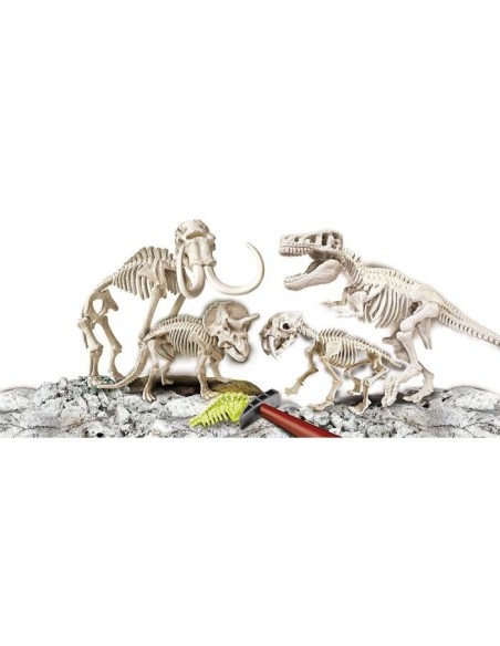 CLEMENTONI Archéo T-RexTricératops Phosphorescent – CLEMENTONI (Experience Scientifique - Experience Physique-chimie) | STORE PRO SHOP 