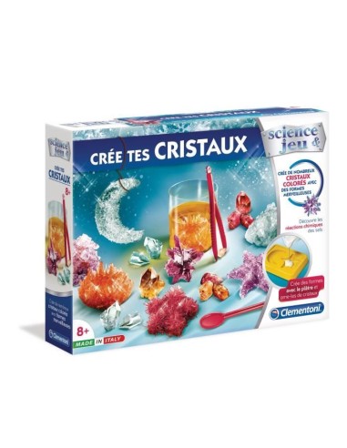 CLEMENTONI Science  Jeu -  Crée tes cristaux - Jeu scientifique – CLEMENTONI (Experience Scientifique - Experience Physique-chimie) | STORE PRO SHOP 
