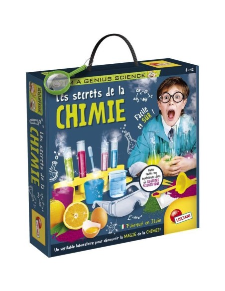 Laboratoire scientifique pour enfants - LISCIANI - Plus de 50 expériences amusantes – LISCIANI GIOCHI (Experience Scientifique - Experience Physique-chimie) | STORE PRO SHOP 