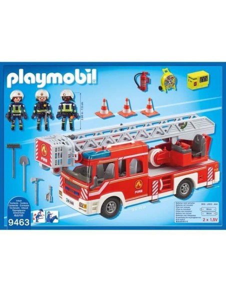 PLAYMOBIL 9463 - City Action - Camion de pompiers avec échelle pivotante - Nouveauté 2019 – PLAYMOBIL (Figurine Miniature - Personnage Miniature) | STORE PRO SHOP 