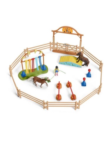 Schleich - Entraînement d'agility pour poney - 42481 – SCHLEICH (Figurine Miniature - Personnage Miniature) | STORE PRO SHOP 