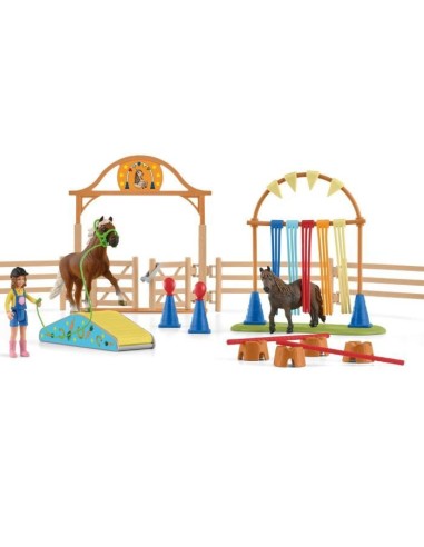 Schleich - Entraînement d'agility pour poney - 42481 – SCHLEICH (Figurine Miniature - Personnage Miniature) | STORE PRO SHOP 