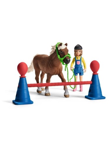 Schleich - Entraînement d'agility pour poney - 42481 – SCHLEICH (Figurine Miniature - Personnage Miniature) | STORE PRO SHOP 