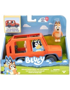 Voiture de Bluey - BLUEY - Véhicule familial avec figurine Chilli et accessoires