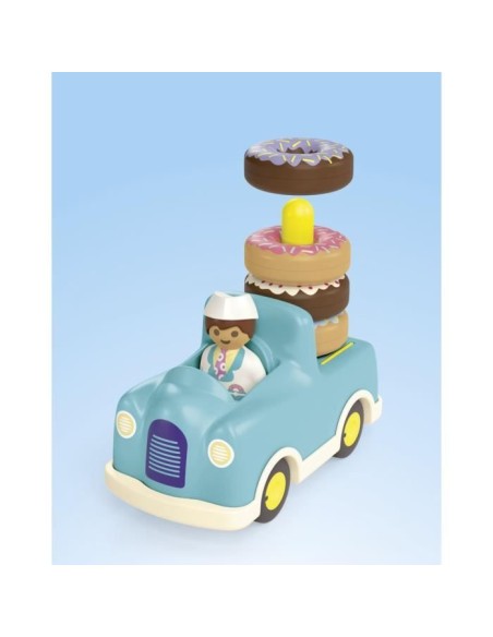 PLAYMOBIL JUNIOR - 71702 - Camion de donuts Junior – PLAYMOBIL (Figurine Miniature - Personnage Miniature) | STORE PRO SHOP 