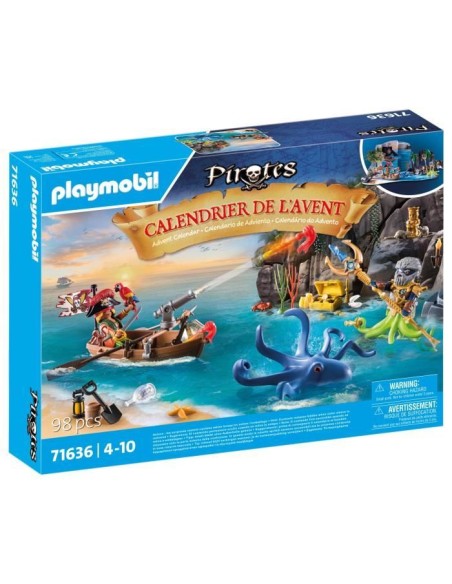 PLAYMOBIL - 71636 - Calendrier l'Avent Pirate – PLAYMOBIL (Figurine Miniature - Personnage Miniature) | STORE PRO SHOP 