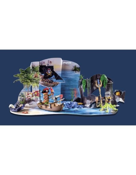 PLAYMOBIL - 71636 - Calendrier l'Avent Pirate – PLAYMOBIL (Figurine Miniature - Personnage Miniature) | STORE PRO SHOP 