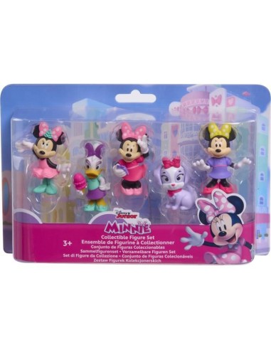 Figurines - DISNEY MINNIE MOUSE - Pack de 5 Figurines Minnie Mouse - Non articulées, 6 cm – AUCUNE (Figurine Miniature - Personnage Miniature) | STORE PRO SHOP 