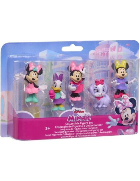 Figurines - DISNEY MINNIE MOUSE - Pack de 5 Figurines Minnie Mouse - Non articulées, 6 cm – AUCUNE (Figurine Miniature - Personnage Miniature) | STORE PRO SHOP 