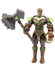 Figurine articulée - GORMITI - Gormiti avec attaque lumineuse Terre - Rockard - 27 cm - a partir de 4 ans - GRV074 2