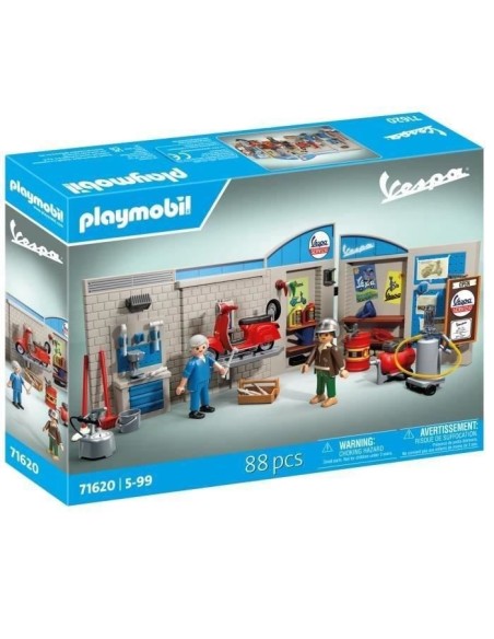 PLAYMOBIL - 71620 - Vespa Garage rétro – PLAYMOBIL (Figurine Miniature - Personnage Miniature) | STORE PRO SHOP 