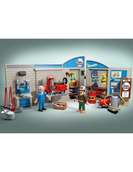 PLAYMOBIL - 71620 - Vespa Garage rétro – PLAYMOBIL (Figurine Miniature - Personnage Miniature) | STORE PRO SHOP 