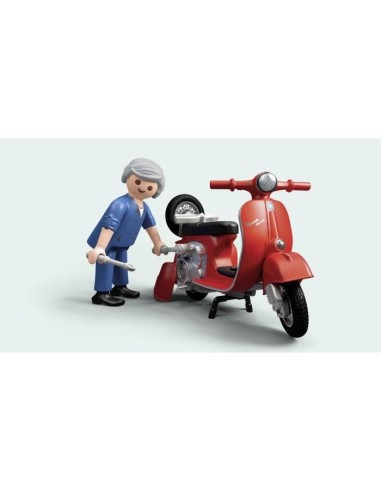 PLAYMOBIL - 71620 - Vespa Garage rétro – PLAYMOBIL (Figurine Miniature - Personnage Miniature) | STORE PRO SHOP 