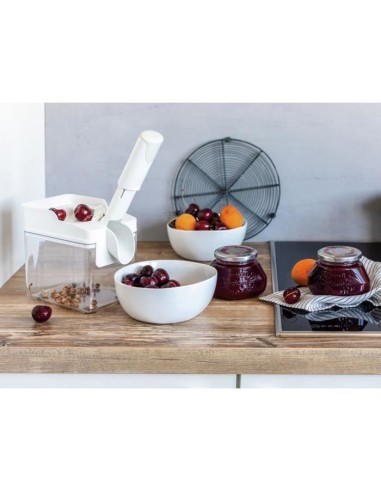 Dénoyauteur cerises - LEIFHEIT - Cherrymat - 37211 - Séparation propre - Facile - Rapide - Jusqu'a 15 kg - Blanc – LEIFHEIT (Evideur - Denoyauteur) | STORE PRO SHOP 