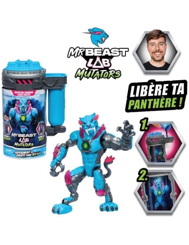 Figurine Mutators Panthere iconique chambre de mutation - MR Beast LAB - Réalise une expérience pour créér ta créature – MOOSE TOYS (Figurine Miniature - Personnage Miniature) | STORE PRO SHOP 