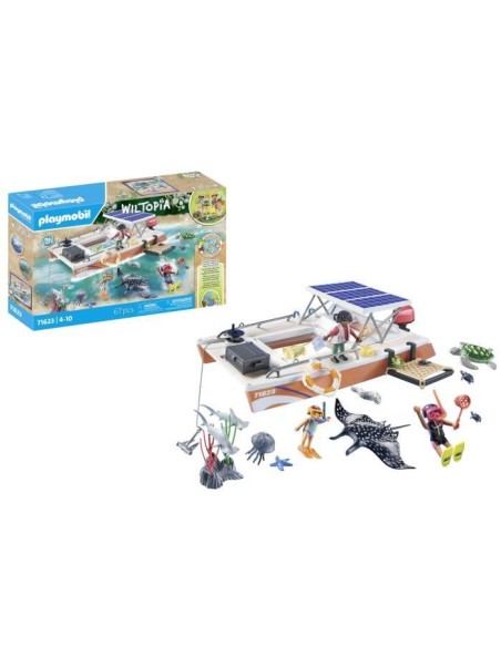 PLAYMOBIL - 71623 - Bateau de surveillance – PLAYMOBIL (Figurine Miniature - Personnage Miniature) | STORE PRO SHOP 