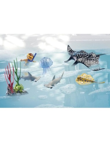 PLAYMOBIL - 71623 - Bateau de surveillance – PLAYMOBIL (Figurine Miniature - Personnage Miniature) | STORE PRO SHOP 