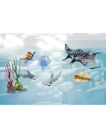 PLAYMOBIL - 71623 - Bateau de surveillance – PLAYMOBIL (Figurine Miniature - Personnage Miniature) | STORE PRO SHOP 