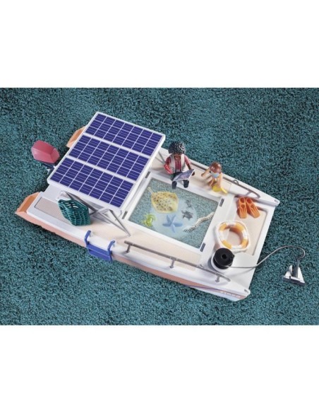 PLAYMOBIL - 71623 - Bateau de surveillance – PLAYMOBIL (Figurine Miniature - Personnage Miniature) | STORE PRO SHOP 