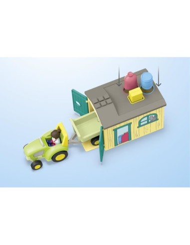 PLAYMOBIL Junior 71656 Ferme tracteur et animaux, personnages, Pour bébé et enfant, Des 18 mois – PLAYMOBIL (Figurine Miniature - Personnage Miniature) | STORE PRO SHOP 