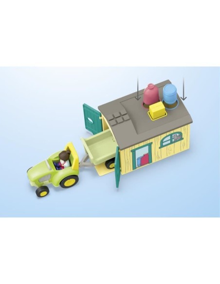 PLAYMOBIL Junior 71656 Ferme tracteur et animaux, personnages, Pour bébé et enfant, Des 18 mois – PLAYMOBIL (Figurine Miniature - Personnage Miniature) | STORE PRO SHOP 