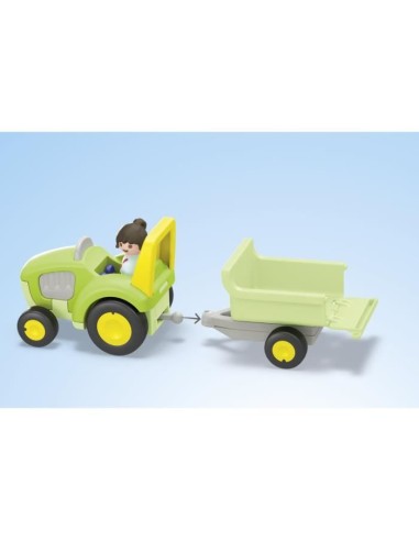 PLAYMOBIL Junior 71656 Ferme tracteur et animaux, personnages, Pour bébé et enfant, Des 18 mois – PLAYMOBIL (Figurine Miniature - Personnage Miniature) | STORE PRO SHOP 