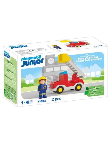 PLAYMOBIL Junior 71683 Camion de pompier, Des 12 mois – PLAYMOBIL (Figurine Miniature - Personnage Miniature) | STORE PRO SHOP 