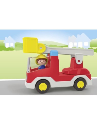 PLAYMOBIL Junior 71683 Camion de pompier, Des 12 mois – PLAYMOBIL (Figurine Miniature - Personnage Miniature) | STORE PRO SHOP 