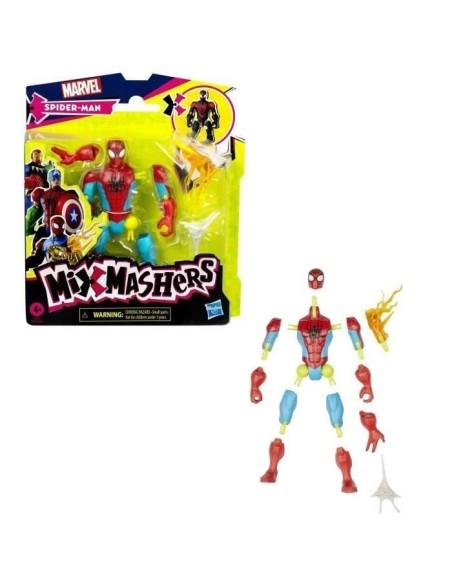 MixMashers Marvel Spider-Man, figurine Spider-Man a mélanger et combiner avec accessoires – HASBRO (Figurine Miniature - Personnage Miniature) | STORE PRO SHOP 