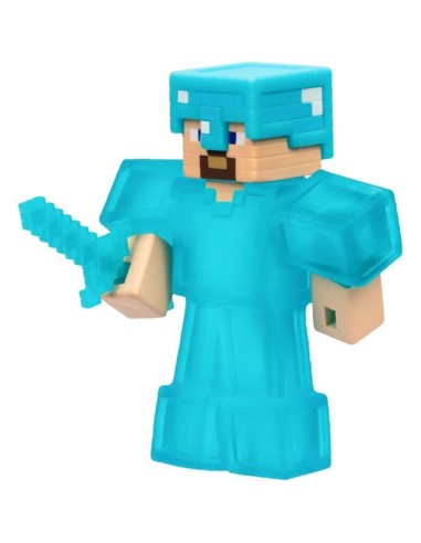 Figurine extensible - GOO JIT ZU - Minecraft Steeve - 11 cm - Texture élastique - Extensible 3x – HEROES OF GOO JIT ZU (Figurine Miniature - Personnage Miniature) | STORE PRO SHOP 