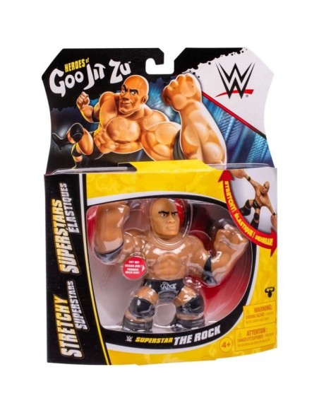Figurine extensible - GOO JIT ZU WWE - The Rock - 11 cm - Texture élastique - Extensible 3x – HEROES OF GOO JIT ZU (Figurine Miniature - Personnage Miniature) | STORE PRO SHOP 