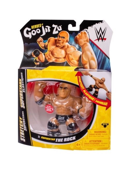 Figurine extensible - GOO JIT ZU WWE - The Rock - 11 cm - Texture élastique - Extensible 3x – HEROES OF GOO JIT ZU (Figurine Miniature - Personnage Miniature) | STORE PRO SHOP 