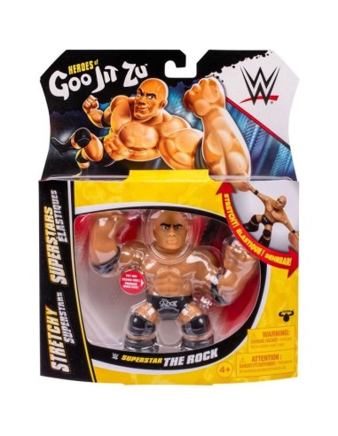 Figurine extensible - GOO JIT ZU WWE - The Rock - 11 cm - Texture élastique - Extensible 3x – HEROES OF GOO JIT ZU (Figurine Miniature - Personnage Miniature) | STORE PRO SHOP 