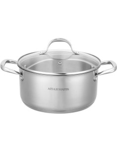 AM3549 Arthur Martin Marmite 24 cm avec couvercle  Acier Inoxydable  Tous feux dont induction