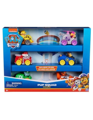 SPIN MASTER PACK 6 RACERS PUP SQUAD La Pat' Patrouille – SPIN MASTER (Figurine Miniature - Personnage Miniature) | STORE PRO SHOP 