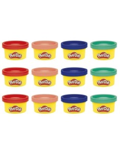 Play-Doh Pack de 12 L'imagination en fete, autocollants et pots de pâte a modeler de 28 g, petits cadeaux, loisirs créatifs po 2