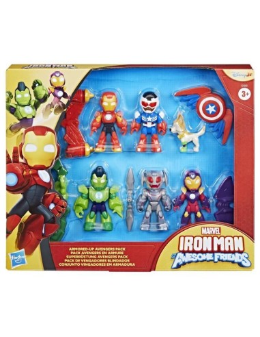 Pack de figurines Avengers en armure, Marvel Iron Man and his Awesome Friends – HASBRO () | STORE PRO SHOP 