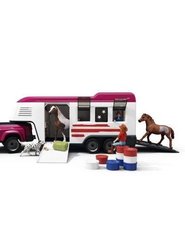 Figurine Pick-up et sa grande remorque équestre, Schleich 42705 Gamme Horse Club – SCHLEICH (Figurine Miniature - Personnage Miniature) | STORE PRO SHOP 